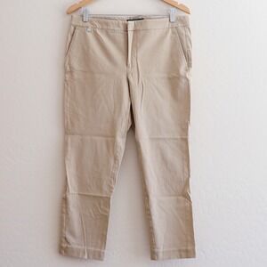 Lauren Ralph Lauren‎ Khaki Pants Chinos Straight Leg Size 12 Cropped Office